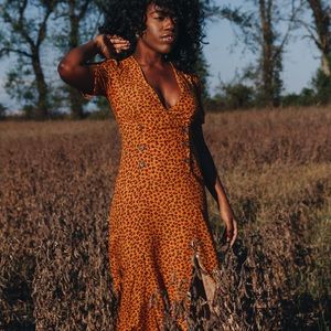 Urban Outfitters Maxi Flower Dress